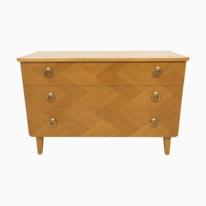 Swedish Modern Elm Chest of Drawers, 1940s