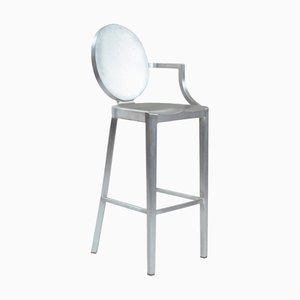 Sgabello Kong One Arm in alluminio di Philippe Starck
