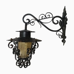 Forging Wall Light in Wrought Iron