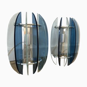 Italienische Veca Wandlampen von Fontana Arte, 1960er, 2er Set
