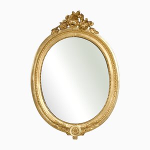 19th Century Swedish Round Mirror