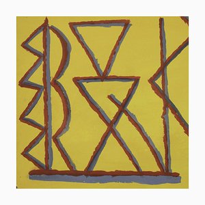 Riccardo Licata, Composition, Tempera on Paper