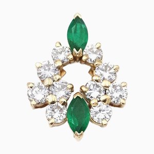 Emerald Diamond Pendant, France