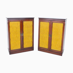 Regency Cabinets in Mahogany, 1880s, Set of 2