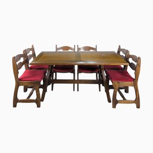 Dining Room Set from DLG Guillerme and Chambron, Set of 7