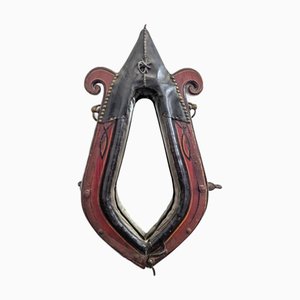 Ox Cheek Wood Framed Mirror