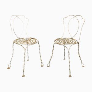 Set of 19th Century Vachon Edition Garden Chairs