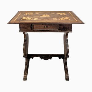 19th Century Italian Table in Marquetry