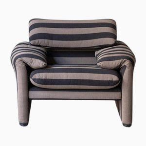 Easy Chairs Maralunga by Vico Magistretti for Cassina, Set of 2
