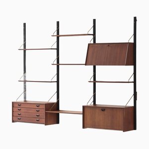 3-Bay Wall Unit by Louis Van Teeffelen for Wébé