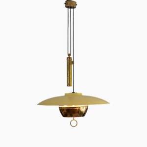 Counter Balance Pendant Lamp Model A5011 by Gaetano Scolari for Stilnovo, 1952
