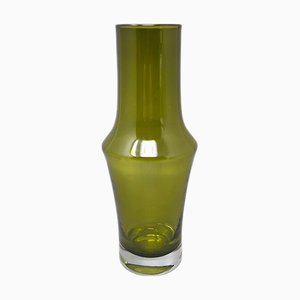 Green Model 1376 Vase by Tamara Aladin for Riihimaki / Riihimaen Lasi Oy, 1970s