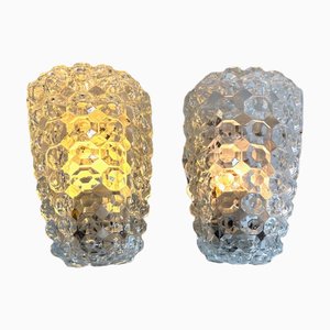 Lampade da parete vintage di Helena Tynell per Glashütte Limburg, 1960, set di 2