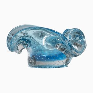 Murano Glas Blumen Aschenbecher, 1960er