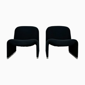 Set of Vintage Alky Lounge Chairs by Giancarlo Piretti for Artifort & Castelli