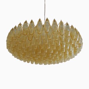 Large Murano Glass Polyhedron Chandelier by Carlo Scarpa