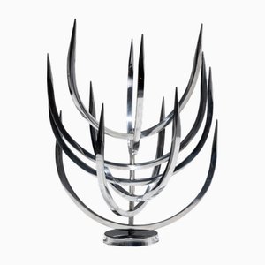 Vintage Kerzenhalter aus Metall, 1970er