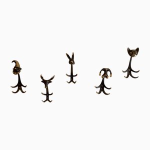 Vintage Hooks by Walter Bosse, Set of 5