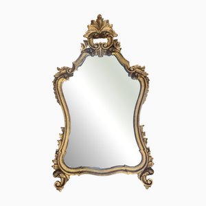 Mirror iwith Ornamental Gilded Frame, 1970s