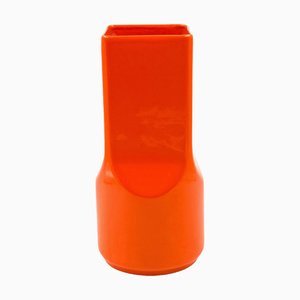 Space Age Orange Ceramic Vase by Studio Opi for Gabbianelli, Italy, 1960s