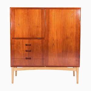 Credenza Mid-Century moderna in teak e quercia, anni '50