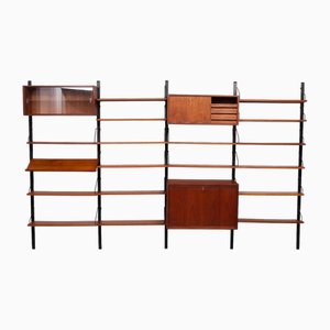 Large Teak Wall System by Poul Cadovius for Royal System, 1960