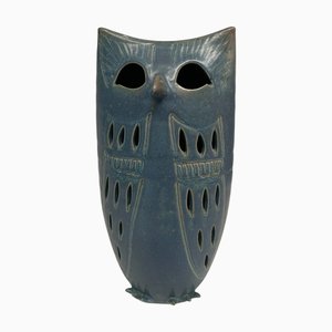 Eulenlampe aus Keramik von Vallauris, 1960er