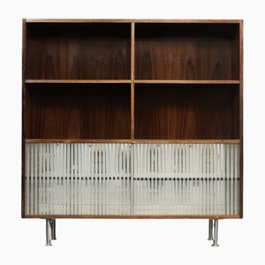 Mid-Century Modern Scandinavian Rosewood Highboard with Glass, 1960s
