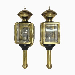 Appliques Murales Lanterne Carriage Vintage, 1950s, Set de 2