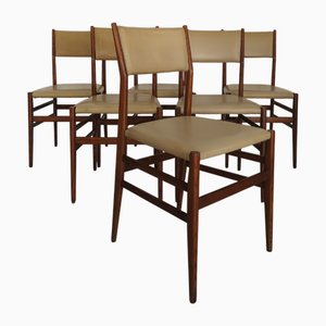 Italian Leggera Chairs by Gio Ponti for Cassina, Italy, 1950s, Set of 6