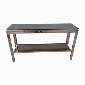 Console in Metal and Brass, 1970s