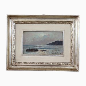Italian Artist, Landscape, Oil Painting on Board, 1933, Framed
