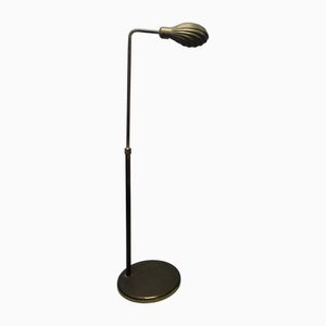 Lampada da terra in ottone di Tommaso Barbi, anni '70