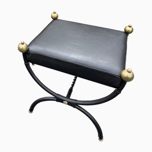 Otomanas con vaina de Jacques Adnet, años 50. Juego de 2