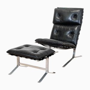 Set of Joker High Armchair and Ottoman by Olivier Mourgue for Airborn, 1964