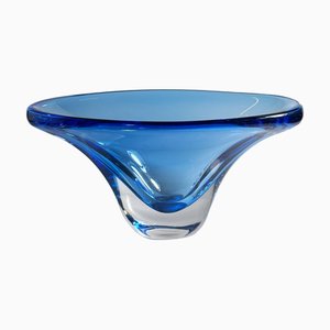 Large Crystal Glass Fruit Bowl from Focke & Meltzer, Amsterdam, Netherlands, 1960s