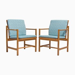 Set of Mid-Century Modern Danish Armchairs by Borge Mogensen, 1960s