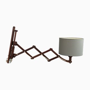 Scandinavian Scissor Lamp in Teak, 1960s
