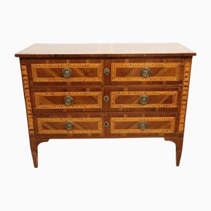 Antique Chest of Drawers in Inlaid Walnut, 1700s