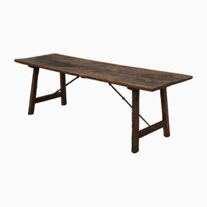 Table de Salle à Manger Antique en Châtaigner, Espagne