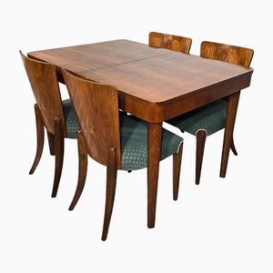 Dining Set by Jindrich Halabala, Set of 2