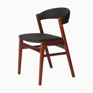 Swedish Mid-Century Modern Ribbon Back Dining Chair in Teak and Skai from Dux, 1960s