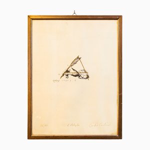 Giulio Paolini, The Aleph, 1979, Lithographie, Gerahmt