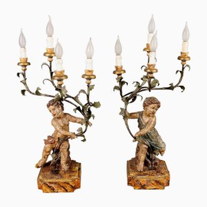 Cherub Table Lamps, Set of 2
