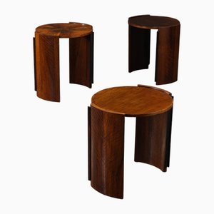 Vintage Art Deco Nesting Tables, 1930s, Set of 3