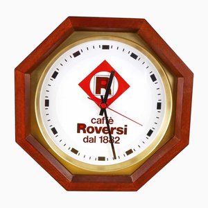 Reloj de café Roversi octogonal vintage