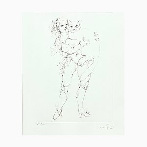 Leonor Fini, Composición figurativa, Litografía sobre papel Arches, años 70-80