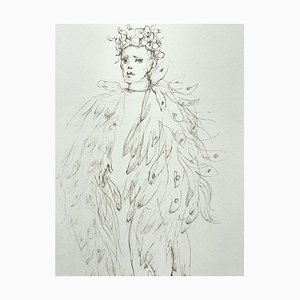 Leonor Fini, Composición figurativa, Litografía sobre papel Arches, años 70-80