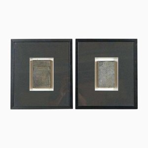 Ecritures Arabes dans Cadres Noirs Modernes, Set de 2