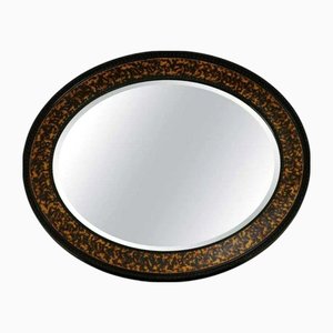Vintage Oval Wall Mirror in the style of William Yeoward